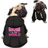 Kuiaobaty Best Mon Print Puppy Dog Hoodie Doggy Shirt Clothes Outfits, Black Chihuahua Dog Sweaters Traspirante Outdoor Jumper per Animali Domestici