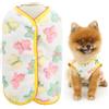 SMALLLEE_LUCKY_STORE Maglione per cani di piccola taglia in pile felpato con motivo a farfalle, morbido maglione per cuccioli, caldo per primavera, autunno inverno, abiti per gatti, chihuahua, Yorkie,