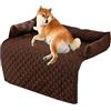 Kongdson Comfy Dogs Bed per divano letto, morbido impermeabile, per gatti e cani, protezione antiscivolo e lavabile, per animali domestici (75 x 120 cm, marrone)