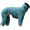 Generic Tuta termica per cani a 4 zampe, a collo alto, con copertura completa, in morbido tessuto elasticizzato, per interni ed esterni, protezione dal freddo