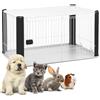 Iris Ohyama, parco per il cane / esterno gabbia / penna / canile - Pet Circle - CLS-1130, nera, 9.2 kg 78,8 x 113 x 60 cm
