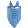 MDEIMAT Bandana per cani personalizzata sciarpa triangolare personalizzabile con (blu)