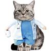 Generic Costume di Halloween per gatti, abbigliamento per animali domestici, travestimento 3D, multiuso, per gatti, piccoli animali, accessorio divertente per giochi di fantasia