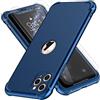 ORETECH Compatibile con Cover iPhone 11 Pro, Custodia per iPhone 11 Pro,con[2xPellicola Protettiva Vetro Temperato] Antiurto Ultra Sottile Hard PC TPU Silicone Anti Graffio Cover-Blu