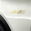 DuBom Emblema per auto con logo in edizione limitata 3D Sport Turbo distintivo adesivo per bagagliaio laterale (2 pezzi)