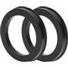 TUCKBOLD Anelli Centrici Mozzo Ruota Neri 2 Pezzi in Plastica | Diametro Interno 57,1mm, Diametro Esterno 75,1mm, Spessore 10mm, Riduce Vibrazioni, Installazione Semplice