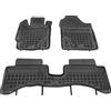 MTM Tappetini Gomma per Toyota Yaris III Hybrid 2014-08.2020 Design a Vaschetta, su Misura con Bordi Rialzati cod. 3D 5749