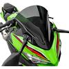 Lorababer Moto PC Parabrezza in plastica Deflettore Deflettori Vento Protezione per zanzariera Compatibile con Ninja 400 250 Ninja400 Ninja250 2018 2019 2020 2021 2022 2023 (nero)