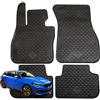W-Parts TAPPETI - TAPPETINI IN GOMMA 3D TPE NERI PER BMW Serie 1 5p. dal 2019-> F40-F70
