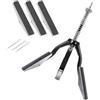 Amagogo Set di utensili per levigatura cilindri motore, utensili per rettifica e lucidatura, 3 ganasce, versatili, facili da installare, sgrassatore, 4inch