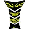 BIKE-label Tankpad 3D Evil Eyes Dont Touch My Bike giallo neon X502865