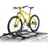 BBROS Portabici da Tetto | Acciaio | 1 Bici | 15kg | Ruote 55mm | Universale | Compatto | Cinghie Sicurezza