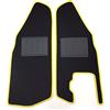 ASC Tappetini Auto Compatibili con Piaggio Ape 50, Battitacco in Gomma, Design Giallo