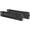 MENABO YELO 4 NS Black Porta sci da tetto scorrevole 4 paia da sci, 2 paia snowboard, alluminio 000145900000