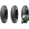 ECOVELO 3 PNEUMATICI 4.50-10C COPERTONI DEESTONE GOMME 76L 8 TELE M+S PER APE PIAGGIO MP501 - MP601 | E4