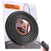 KUOGAS Protezione Portiera Auto 5/10 m, Paracolpi Portiere Auto Nero/Bianco - Guarnizioni per Bordi Lamiera a Forma di U, Proteggi Portiera Anticollisione, Per Portiere, Bagagliaio, Cofano