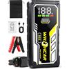 WHZOHCAR Avviatore Batteria Auto 8000A 12V Booster Avviamento Auto Avviatore Emergenza fino a Tutti Gas/10.0L Diesel Ricarica USB RapidaLED,LCD Display