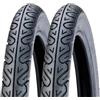 ECOVELO 2 COPERTONI RUOTE PNEUMATICI GOMME 2 1/2-16 RUOTE MOTO PIAGGIO CIAO SI BRAVO LEGA PNEUMATICI 16" PER CICLOMOTORE (2 COPERTONI)