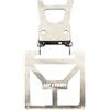Generico Portatarga Pieghevole Beta RR 2021 2022 2023 2024 2025 Moto Motard Enduro Targa 125 cc (Senza Verniciatura)