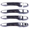 NOKRGQW Maniglia Della Portiera Esterna dell'Auto Per Fiat Per 500X SUV 2016-2020 2021 2022 2023 Chrome Esterno Lato Porta Maniglia Della Copertura Trim Maniglia Lunetta Cap Per Smart Keyless maniglia della p