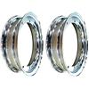 Piaggio 2 CERCHIONI CROMATI RMS 3.50 - 10 PER PIAGGIO VESPA PX 125 / 150 / 200
