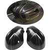 uvcany MINI Coperture per specchietti laterali, per porta auto, per Mini Cooper One/D/SD/S/JCW Serie F F54 F55 F56 F57 F60 2020-2022(Nero UK, serie F con foro luminoso)