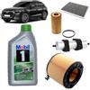 OP Kit tagliando 4 filtri + 5L olio Mobil 0W30 compatibile con Audi Q5 FYB FYG 40 TDI/Mild Hybrid,DESA/DETA/DTPA
