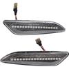 MTNDUYGV Luce Segnalazione Auto Per Lancia Per Ypsilon Per Delta 2011-2014 LED Luce Di Posizione Laterale Freccia Indicatore Di Direzione Ripetitore 60686517 Luci Indicatore(Dynamic Crystal)