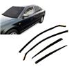 J&J AUTOMOTIVE HEKO Deflettori per VW Passat B5 4-Porte Berlina 1996-2005 | 4 deflettori HEKO per Volkswagen Passat B5 4-Porte Berlina, PMMA 3 mm, fumé, canale del finestrino.
