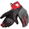 REV'IT! Revit Endo Guanti da moto, nero/grigio/rosso, M