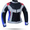 DEGEND BREEZE LADY | Giacca Moto Donna Estiva con Protezioni PU + Fodera Impermeabile Rimovibile | Omologato - Multicolore, 3XL