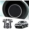 Ruiya Compatibile con Nissan Juke F15 2010-2019 Tappetini Antiscivolo, Auto PVC Tappetini in Gomma Tappetino Bracciolo Antiscivolo Juke Interno Tappetini Accessori Nissan Juke F15