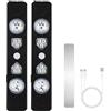 Generico LED Per Auto Wireless - Illuminazione Interna Con Sensore Di Movimento Automatico, RGB Ricaricabile | Lampada Ambientale Multicolore Per Il Vano Piedi, Atmosfera Senza Cavi | Ṕer La Dec