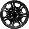 Albrecht Auto-Zubehör Albrecht Copricerchi 13 pollici nero neri per cerchioni in acciaio - Borchie pollici Aruba in plastica di alta qualità con rivestimento a strati - Made in EU