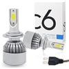Kovalmax® Coppia lampadine kit fari auto C6 H7 36 W lampada cob lampadina led luce bianca