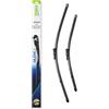 VALEO Silencio Tergicristalli VF417 Kit di Spazzole tergicristallo originali Flat Blade ad Alte Prestazioni, Maggior Visibilità su Strada 700mm/650mm Anteriore Confezione da 2 574355