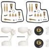 Generic AFRICA TWIN XRV650 RD03 1988-1990 Kit di riparazione carburatore Cilindro V-Type Carb Float Parti Aircut (kit di riparazione, galleggiante, aircut)