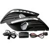 FGGHDR Fari Anteriori Diurne LED Per Ford Per Focus 2 MK2 2009 2010 2011 Fari Auto Oscuranti Diurne DRL Fendinebbia