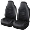 FKSWJZXD Coprisedili Anteriori 2 Posti per Nissan Juke 2019 2020 2021 2022 2023 2024 2025, Protezioni per Sedili Auto Impermeabili,Black