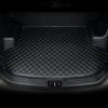 LHLUCKY Telo Bagagliaio Auto per Audi Q6 e-tron 2024+, Tappeti per bagagliaio Tappetino Antiscivolo Auto Copri Baule Accessori Modellazione Interni,Black