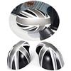 uvcany MINI Coperture per specchietti laterali, per porta auto, per Mini Cooper One/D/SD/S/JCW Serie F F54 F55 F56 F57 F60 2020-2022(Union Jack grigio, serie F senza foro luminoso)