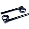 avdb-moto Coppia semimanubri inclinabili AVDB 52mm compatibile con APRILIA RSV 1000 R 2001-2008 (NERO)