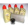 AER MOTO SPARE PARTS KIT TAGLIANDO OLIO POWER1 10W40 + FILTRI ARIA OLIO CB F Hornet Abs (PC41) 600 2007 2008 2009 2010 2011 2012 2013
