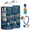 GTTCCG AC DOCTOR Kit 2 Bombola Gas Refrigerante Organico ecologico sostituto R1234yf per ricarica aria condizionata auto dopo il 2017 + Tubo con manometro + Adattatore R1234yf