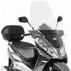 MOTOTOPGUN givi d650st paravento trasparente compatibile con sym citycom 300 2008 2009 2010 2011 2012 2013 2014 2015 2016 2017 2018 2019 mototopgun