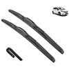 Autopixl Set spazzole tergicristallo compatibile con Nissan Note E12 MK2 2014-2019 Parabrezza anteriore Parabrezza Lunotto posteriore 241412 Rondella spazzole 2014 2015 (Color : Front, Size : RHD)
