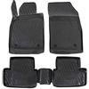 J&J AUTOMOTIVE Tappetini Auto in Gomma su Misura per Opel Astra J 2009-2015, Set da 4 Pezzi, 3D - con Bordo Alto, Antiscivolo, Inodore, Colore Nero, TPE