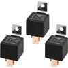 MOCNT 3 Pezzi 12V 80A Auto Relè SPST 4 Pin Automobile Relè Auto Interruttore Relè Aperto Contatti Relè Camion Elettrico Relè Impermeabile Motociclo Pesante Relè