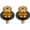 E-SPEEDMTC ESPEEDMTC per Kawasaki Ninja 400 650 1000SX 2pcs forcellone Slider Stand avvolgimenti Bobine Lega di Alluminio CNC (Oro)