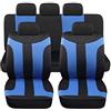 Rebeca Shop - Copri sedili Auto Universali LS05 | Colore Blu | Set Anteriori e Posteriori | Poliestere | No Suv